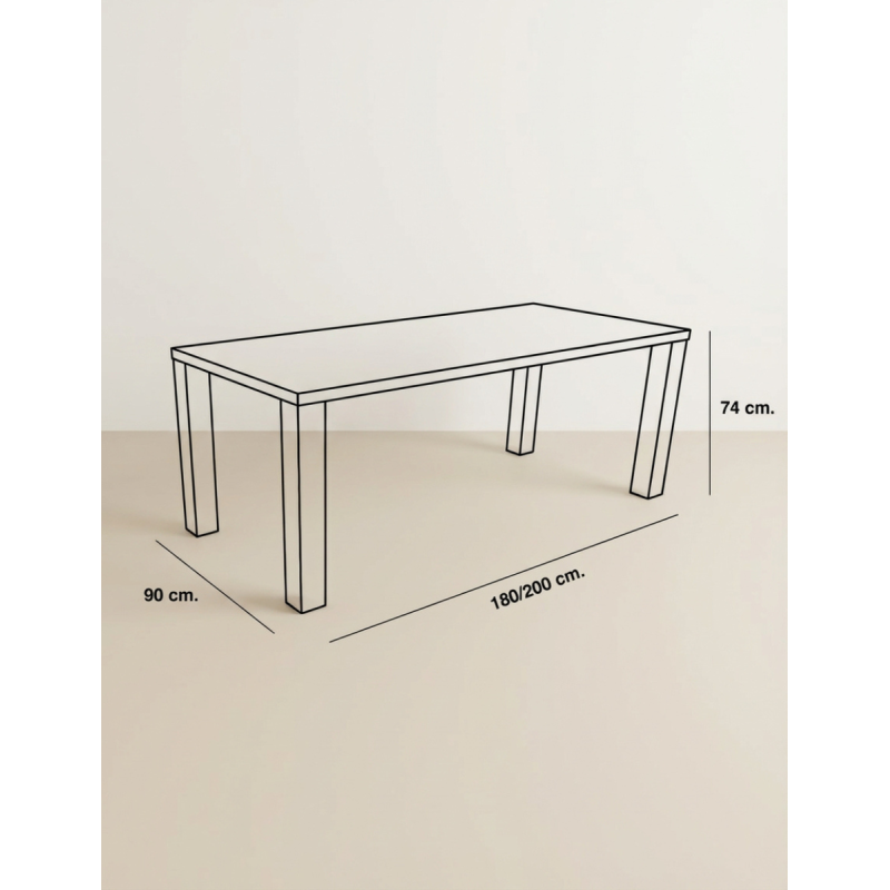 Mesa Dirección de Cristal Blanco Senda de Euromof - Montiel