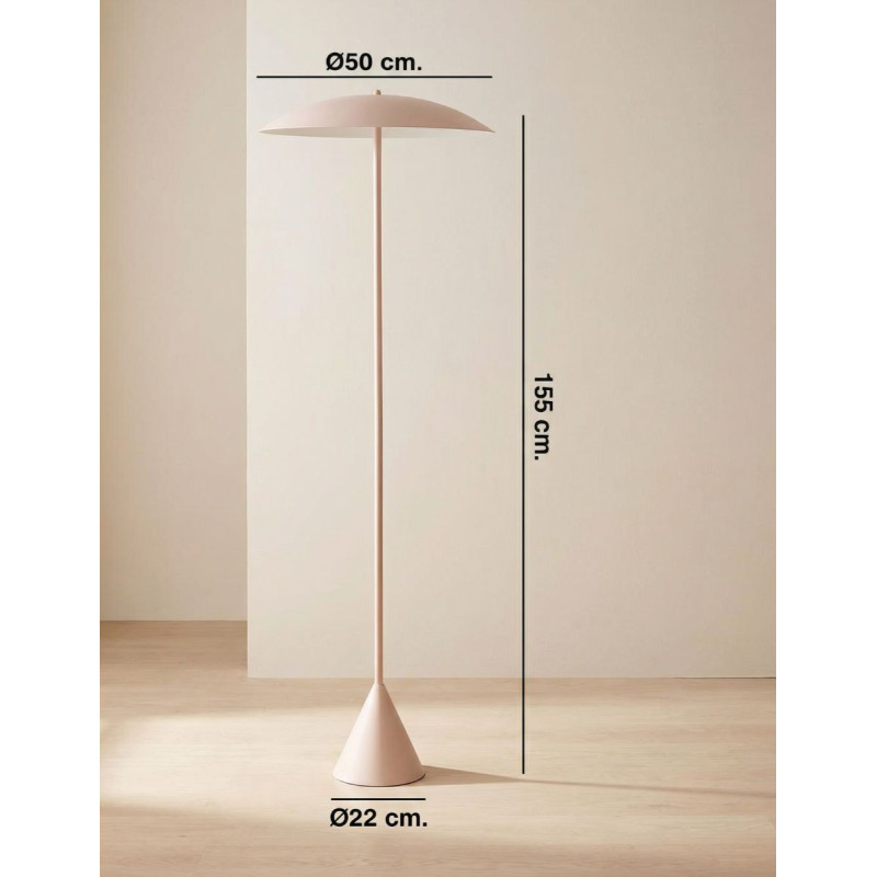 Lámpara de Pie para Oficina Metálica Irmah . Montiel