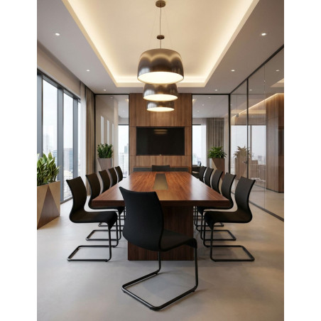 Silla Confidente Negra MM18001 - Montiel