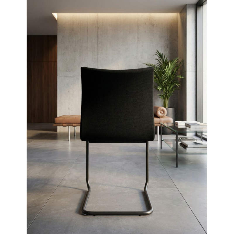 Silla Confidente Negra MM18001 - Montiel