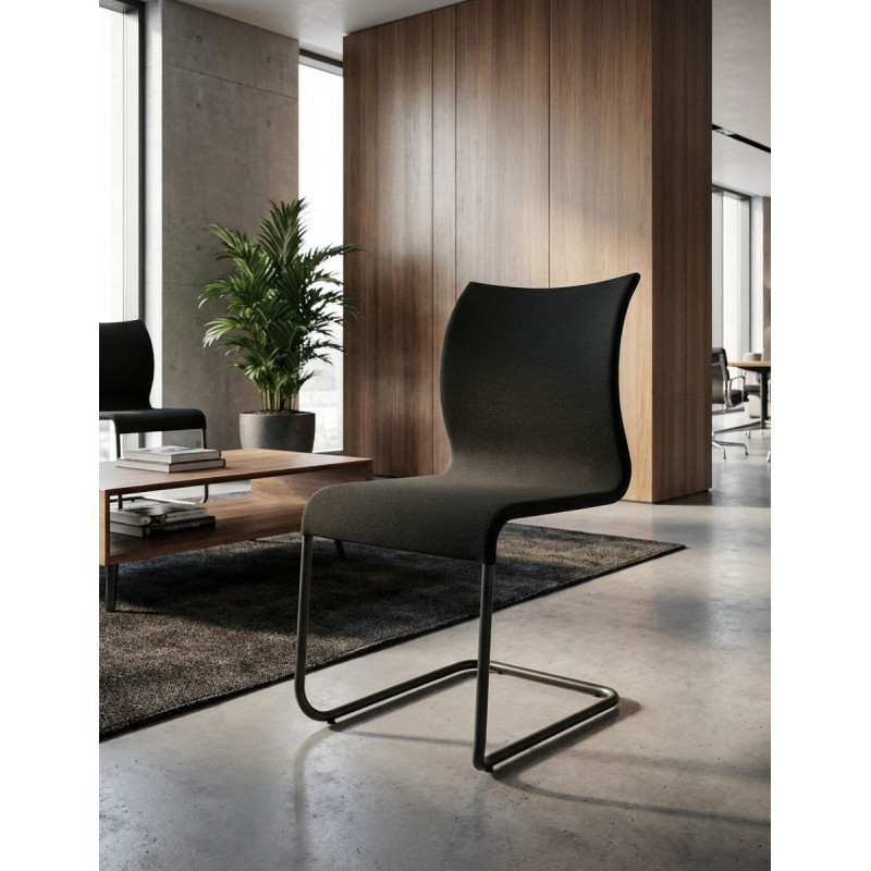Silla Confidente Negra MM18001 - Montiel