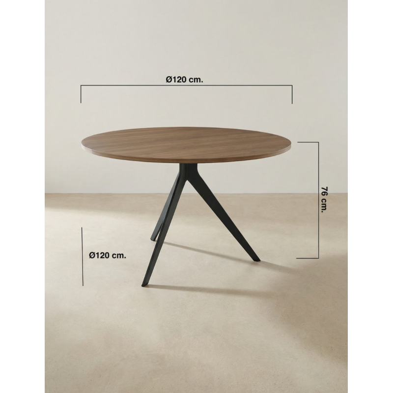 Mesa Reuniones Redonda Ø120 cm. Orta de Bogal - Montiel