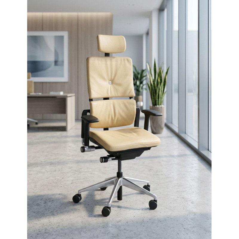 Silla Oficina Giratoria Beige Please 2 de Steelcase - Montiel