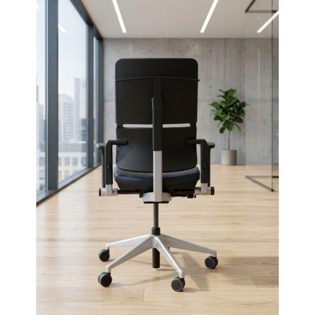 Silla Oficina Azul con Perchero Please 2 de Steelcase - Montiel