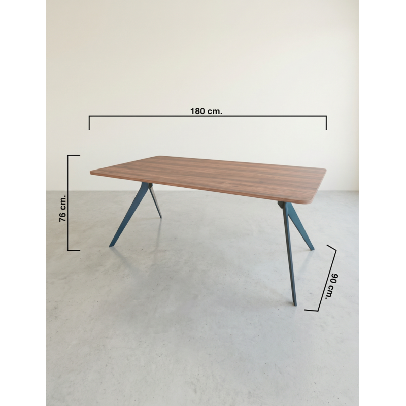 Mesa Iseo 180x90 cm. Tablero en Java de Bogal - Montiel