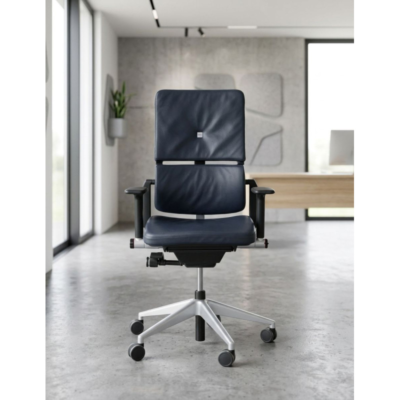Silla Oficina Azul con Perchero Please 2 de Steelcase - Montiel