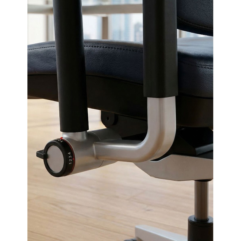Silla Oficina Azul con Perchero Please 2 de Steelcase - Montiel