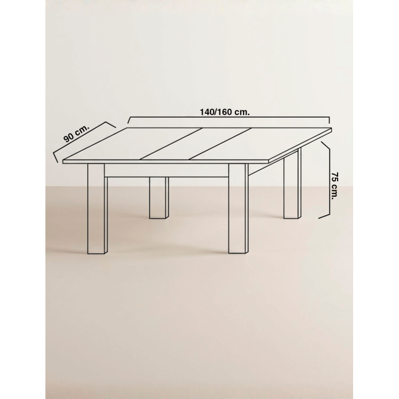 Mesa Extensible de Madera LUX 17 - Montiel