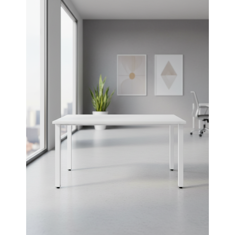 Mesa Blanca Oficina 140x80 cm. Eco de Kunna - Montiel