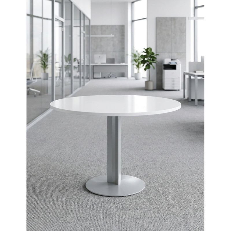Mesa Oficina Blanca Redonda Ø120 cm. de Actiu - Montiel