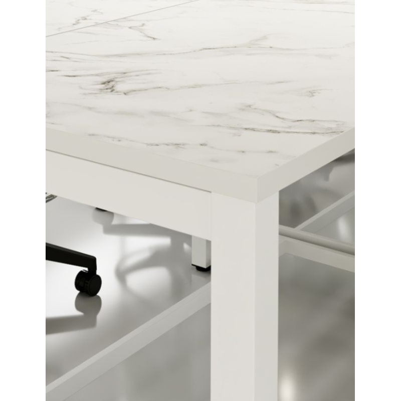 Mesa Dirección Oficina Efecto Mármol Flink de Kesta - Montiel