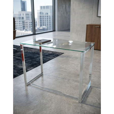 Mesa Despacho Oficina Cristal 100x50 cm. Benetto - Montiel