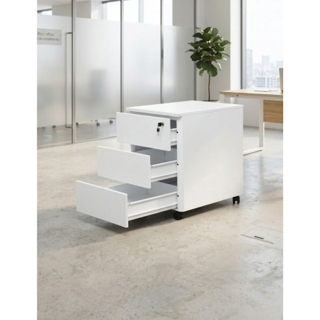 Cajonera Oficina Blanca Metálica MM1803 de Montiel