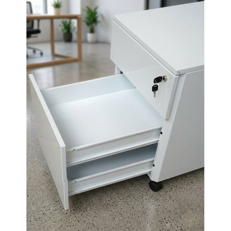 Cajonera Oficina Blanca Metálica MM1803 de Montiel