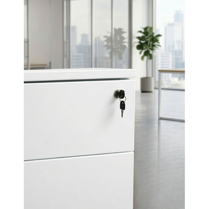 Cajonera Oficina Blanca Metálica MM1803 de Montiel