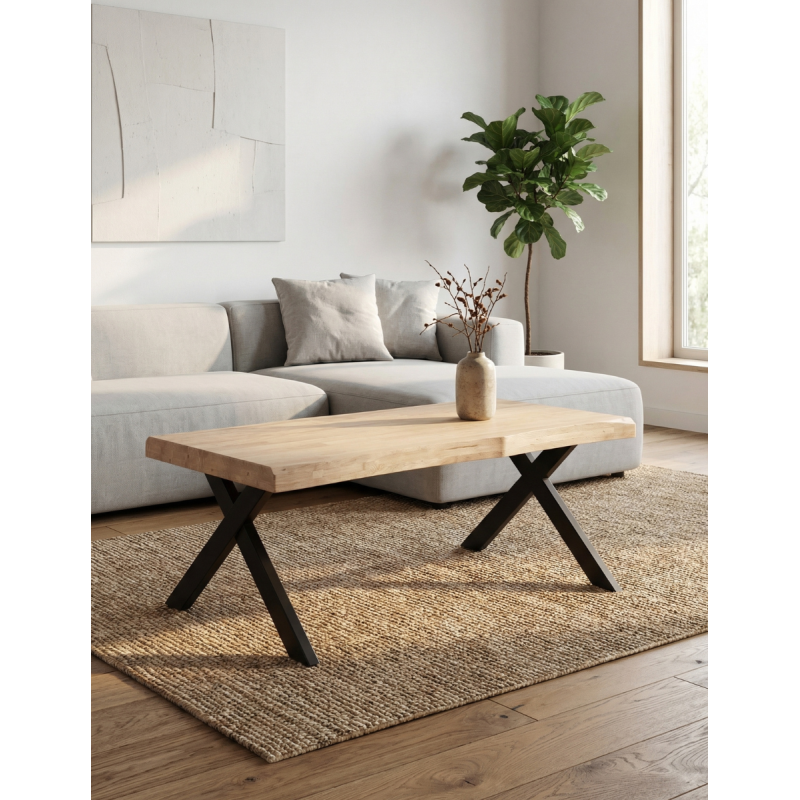 Mesa de Centro Madera Elevable AXEN 120x66 cm. - Montiel