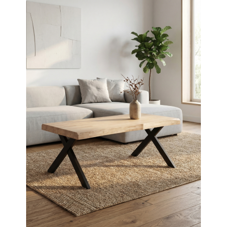Mesa de Centro Madera Elevable AXEN 120x66 cm. - Montiel