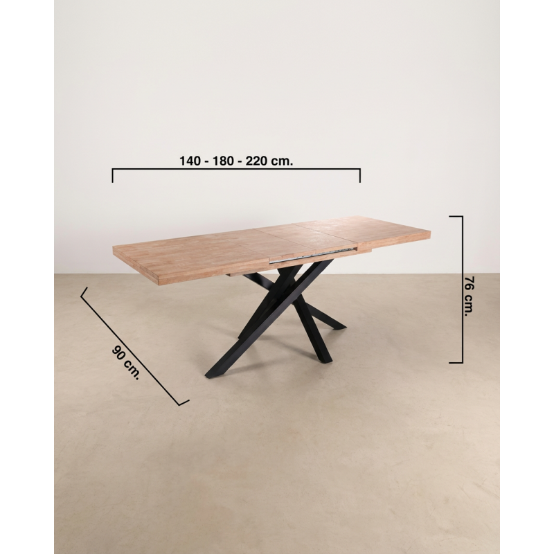 Mesa de Comedor Extensible Axen 140 cm, - Montiel