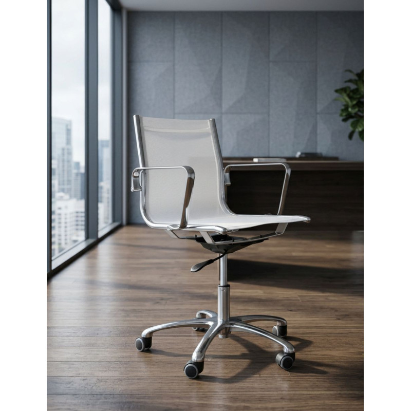 Silla Escritorio Blanca con Ruedas de Ibersit - Montiel