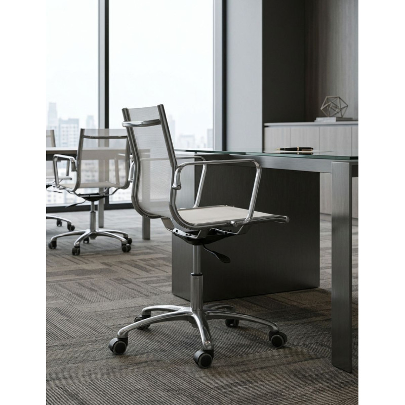 Silla Escritorio Blanca con Ruedas de Ibersit - Montiel