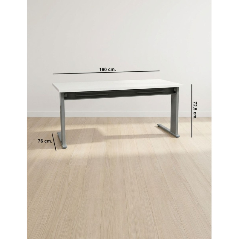 Escritorio Oficina Blanco 160x76 cm. MM1804 de Montiel