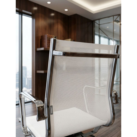 Silla Escritorio Blanca con Ruedas de Ibersit - Montiel
