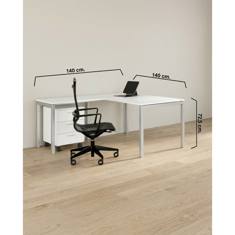 Mesa con Ala Oficina mod. Cagliari de Artexport - Montiel