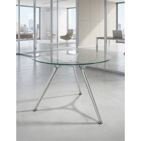 Mesa Reuniones Redonda de Cristal Arkitek de Actiu - Montiel
