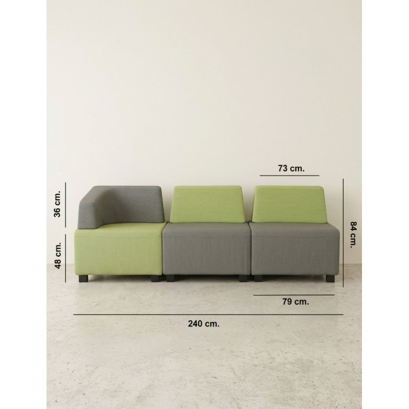 Sofá Modular 3 Plazas de Steelcase - Montiel