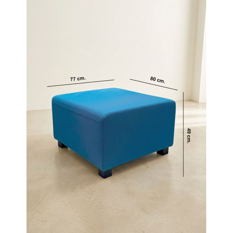 Puff Oficina Ancho en Azul de Steelcase - Montiel