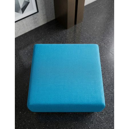 Puff Oficina Ancho en Azul de Steelcase - Montiel