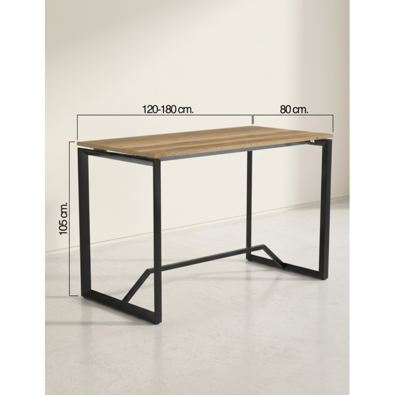 Mesa Alta Madera Oficina Star de Mobel Línea - Montiel