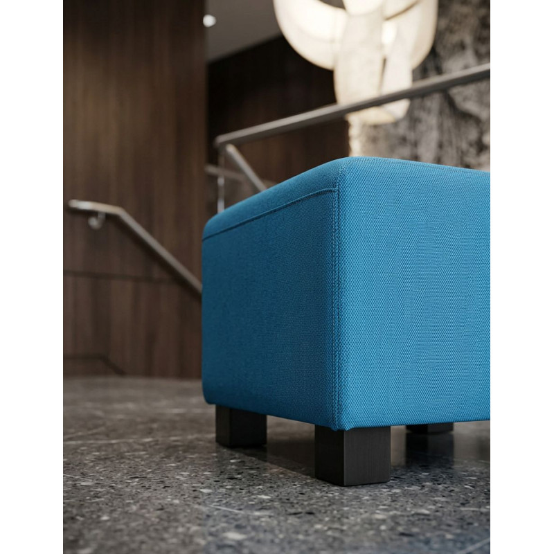 Puff Oficina Ancho en Azul de Steelcase - Montiel