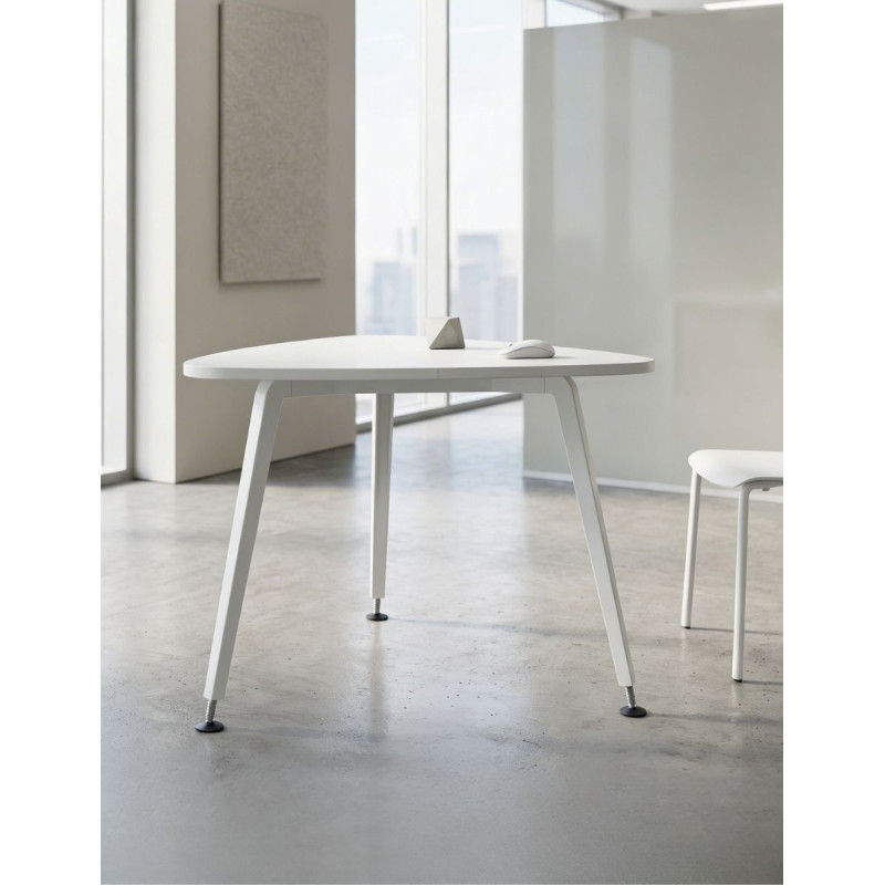 Mesa Blanca Triangular Reuniones MM1689 de Montiel