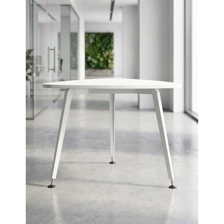 Mesa Blanca Triangular Reuniones MM1689 de Montiel