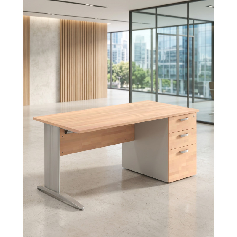 Mesa Oficina con cajones Sigma de Mobel Línea - Montiel