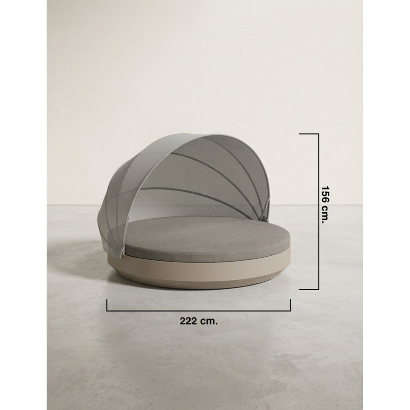 Tumbona Redonda Pérgola Plegable Vela de Vondom - Montiel
