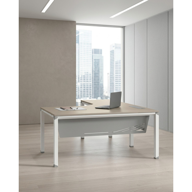 ▷ Mesa Oficina Faldón Metálico Metrik de KESTA - Montiel