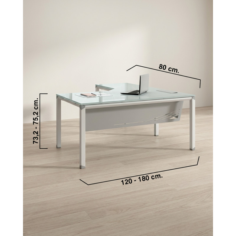 ▷ Mesa Oficina Faldón Metálico Metrik de KESTA - Montiel