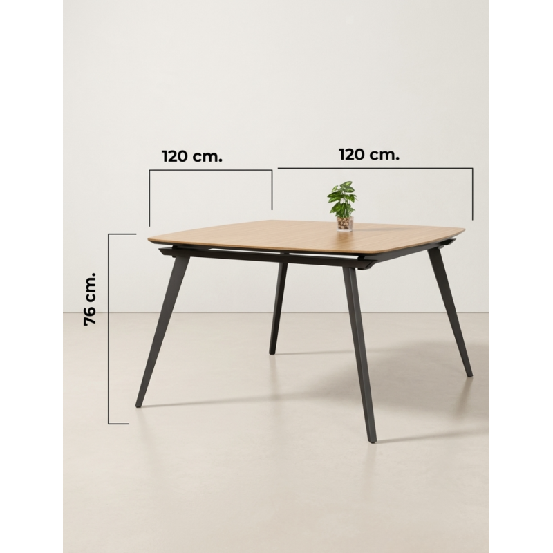 Mesa de Reunión Cuadrada de Kunna - Montiel