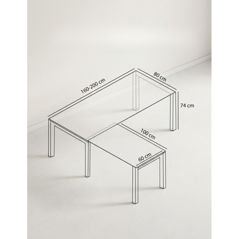 ▷ Mesa de Despacho con Ala Teseo de Ismobel - Oficinas Montiel