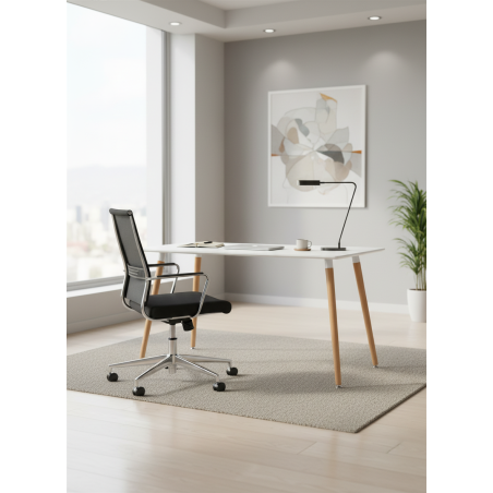 Escritorio Nórdico Blanco 160x90 cm - Oficinas Montiel