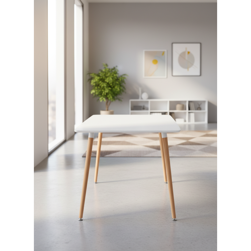 Escritorio Nórdico Blanco 160x90 cm - Oficinas Montiel