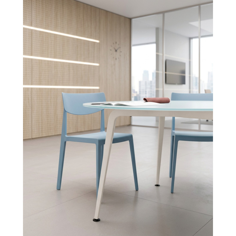 ▷ Mesa de Reuniones Redonda Twist de Actiu - Oficinas Montiel