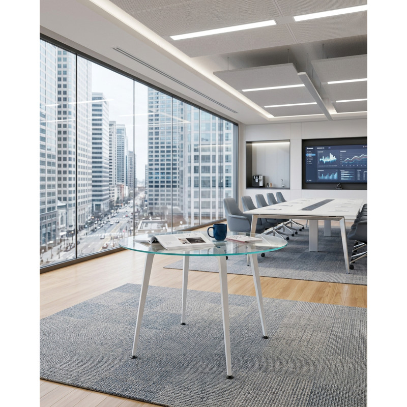 ▷ Mesa de Reuniones Redonda Twist de Actiu - Oficinas Montiel