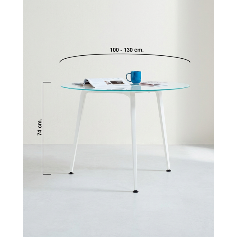 ▷ Mesa de Reuniones Redonda Twist de Actiu - Oficinas Montiel