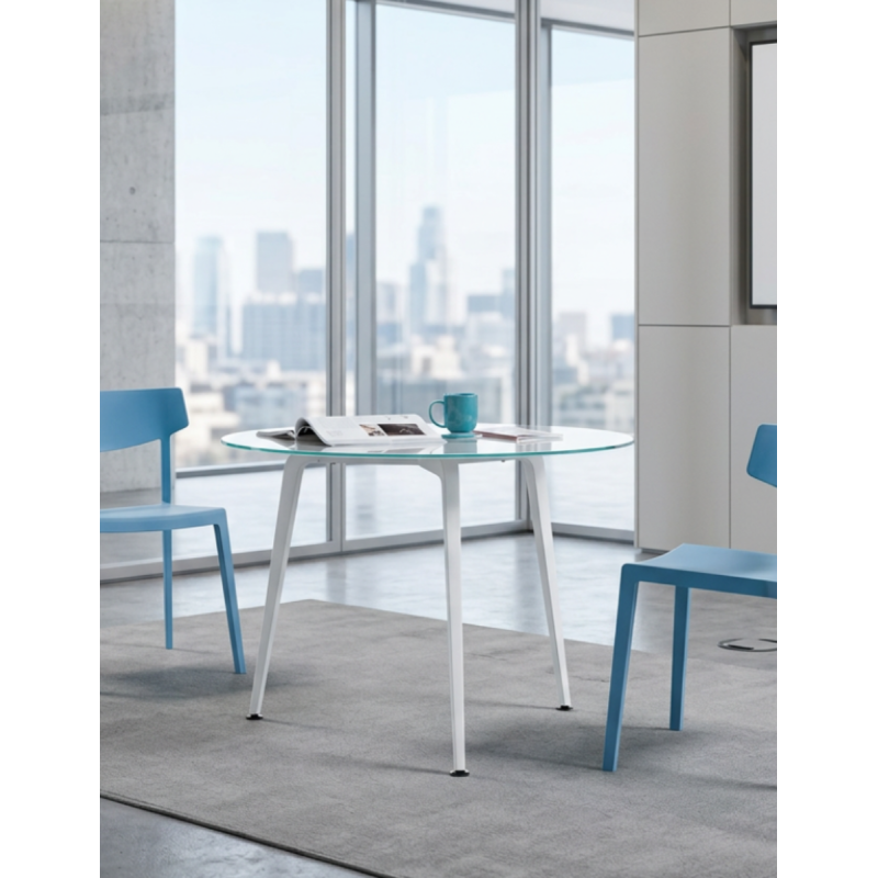 ▷ Mesa de Reuniones Redonda Twist de Actiu - Oficinas Montiel