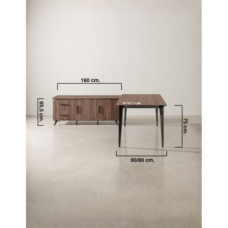 Mesa Dirección con Credencia Beta de Herpesa - Montiel
