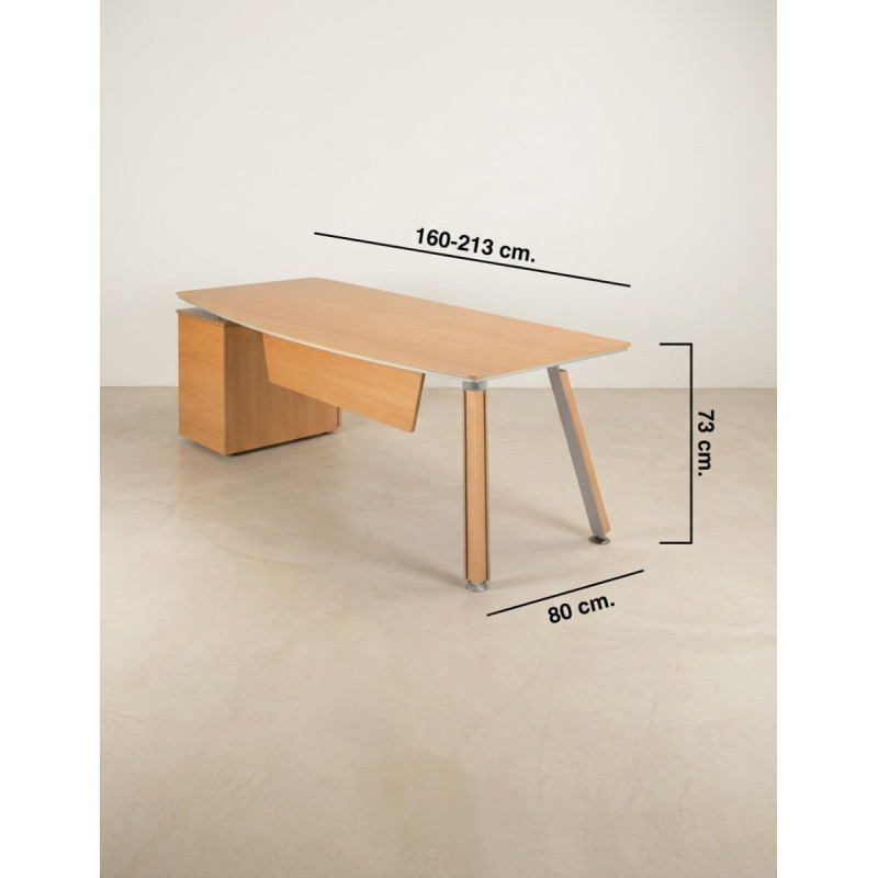 ▷ Mesa de Despacho con Cajones AT de Herpesa - Oficinas Montiel
