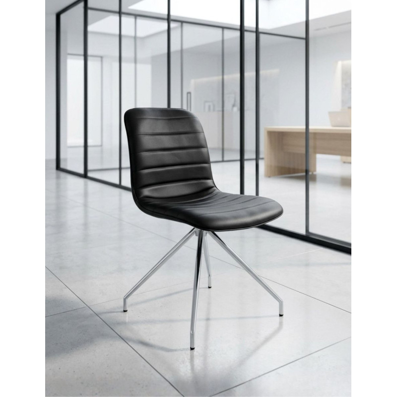 Silla Oficina Negra Sin Brazos Bistol de Euromof - Montiel
